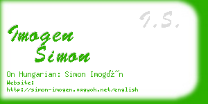 imogen simon business card
